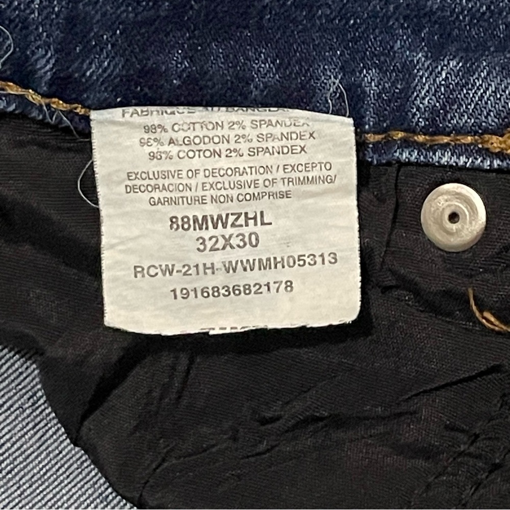 Wrangler Retro Men’s 32x30 (33x30) Slim Straight Jeans Dark Blue Denim Western - Picture 7 of 15